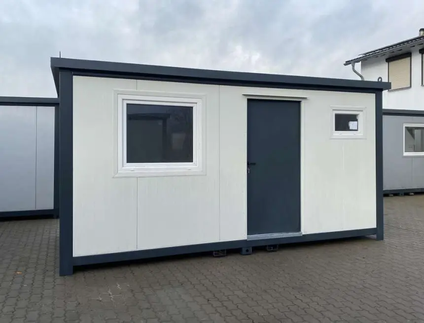 Office container 5×2.20 with sanitary facilities