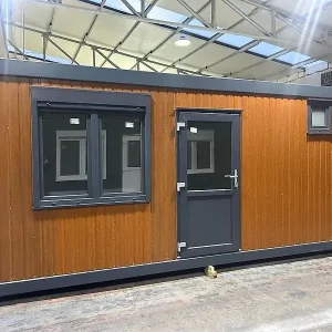 Office container, sanitary container, shower container