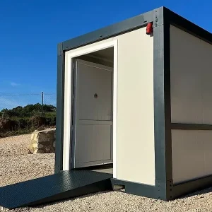 Toilet container for disabled people, 220 x 220 cm