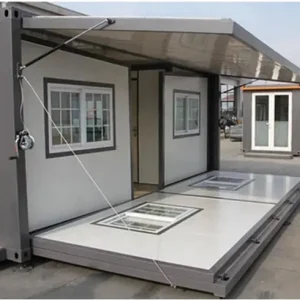 Modern extendable prefabricated house 5.5 x 6 m with wardrobe, exquisite and modern design, for living and working