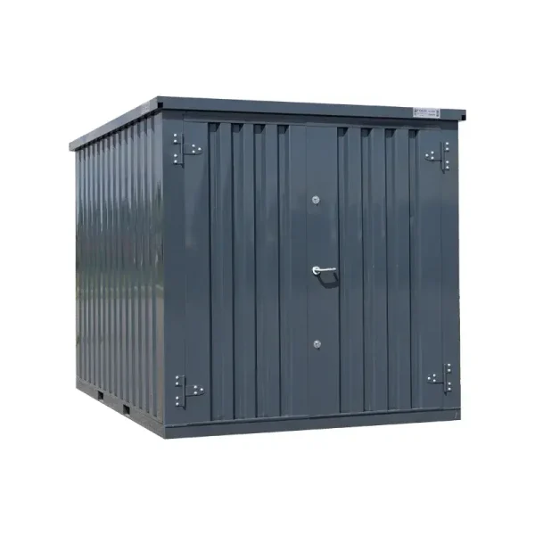 Anthracite 3x2m demountable container – with double door – THE FRENCH ...